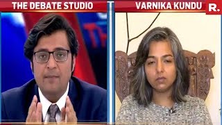 Varnika Kundu Speaks Exclusively To Arnab Goswami | Haryana Stalking Case