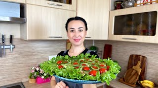 САЛАТ Фурор среди гостей обеспечен Салат за минуты Вкусный, красивый и рецепт простой