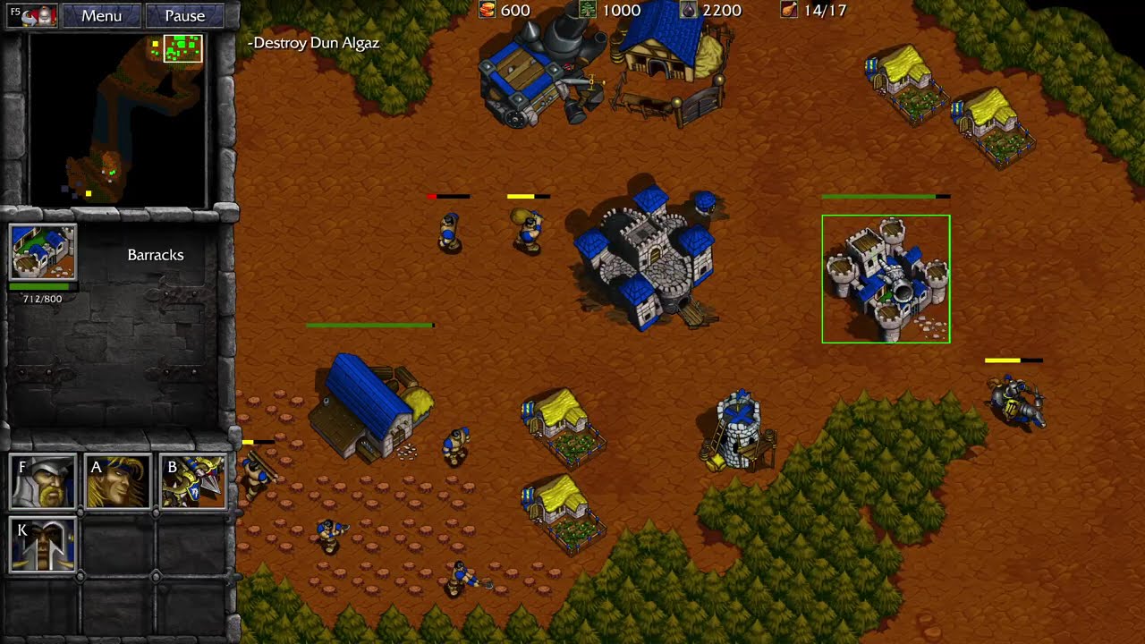 WarCraft II Remastered ToD: Human 6 - Dun Algaz - YouTube