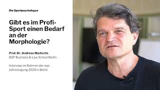 Prof. Dr. Andreas Marlovits: Die Morphologie bietet eine zusätzliche Perspektive