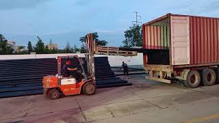 63mm 110mm HDPE Pipe Container Loading | Puhui Industry Factory Shipment