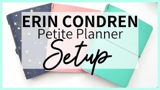 Erin Condren Petite Planner Setup | on the go folio setup, petite planners, and planner accessories