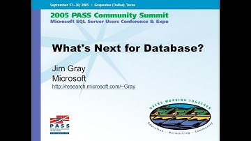 PASS 2005 - [Keynote] What