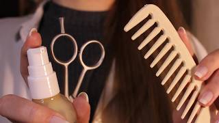 ASMR Detangling Your Hair | Detailed brushing, haircut (layered sounds, no talking, invisible hair) screenshot 5