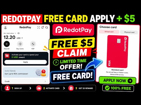 RedotPay 5 USD Withdraw | Free RedotPay Card | How to get RedotPay Card | Best Crypto Card in India