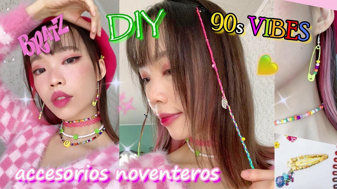 DIY Accesorios Estilo 90s / Retro Vintage Aesthetic / BONITOS Y BARATOS