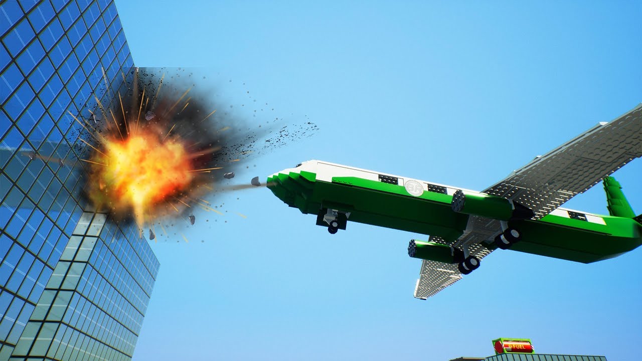 Lego Airplanes Falls Crashes #1 Brick