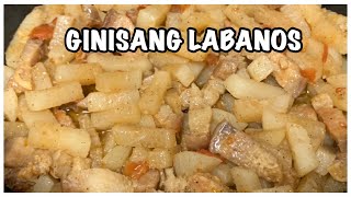 SIMPLENG SANGKAP AT PARAAN NG PAGLULUTO NG MASARAP NA GINISANG LABANOS | MOMSHIES RECIPE