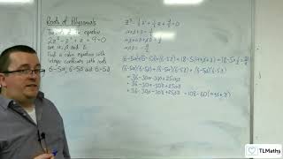 A-Level Further Maths D2-09 Roots of Polynomials: Cubic Example 2