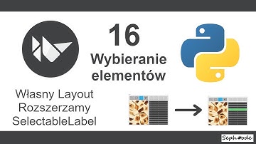 Aplikacje okienkowe w Python 3 - Wybieranie elementów