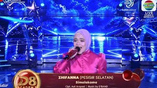 Zhifanna DA8 (PESISIR SELATAN) | Simalakama / Konser Audisi D'Academy 8