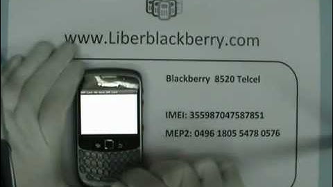 Unlock Blackberry 8520 Curve Telcel Mexico  - www.LiberarBlackBerry.com -