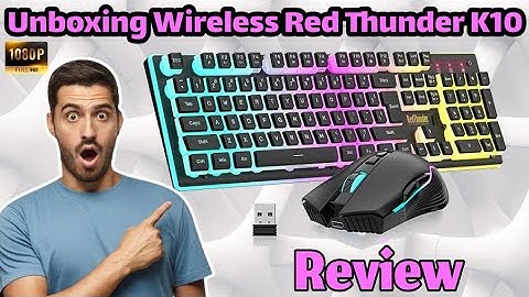 Unboxing & Testing The RGB RedThunder K10 Wireless Gaming Keyboard & Mouse | Artist Iftikhar Malik