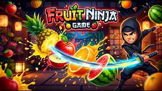 playing fruit ninja game/ cut the fruits and get point screenshot 2