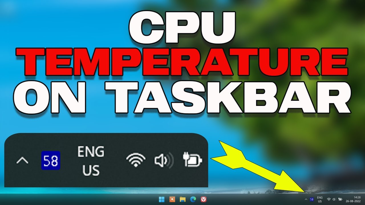 How To Show CPU Temperature On Taskbar In Windows YouTube How To Show CPU Temperature On Taskbar In Windows YouTube