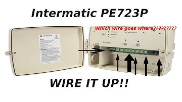 Intermatic PE723P 7-Day Electronic Wi-Fi Pool Timer Wiring Schematic for 2 pumps, PE733P similar