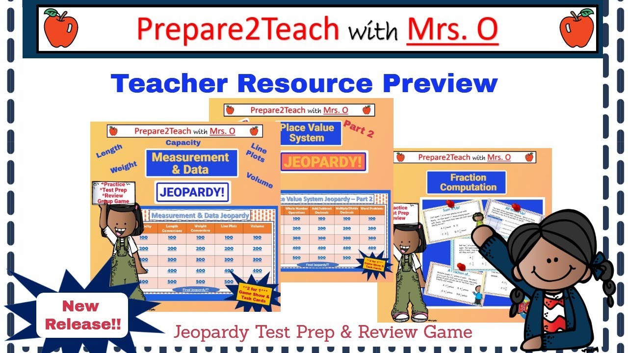 Teacher Resource Preview - Test Prep Review Jeopardy Game (TpT Product ...