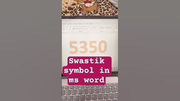 Swastik symbol in ms word