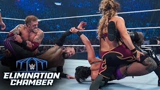 Edge & Phoenix educate Ripley & Bálor with double Edgecators: Elimination Chamber 2023 highlights