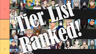 Naruto Character Tier List!