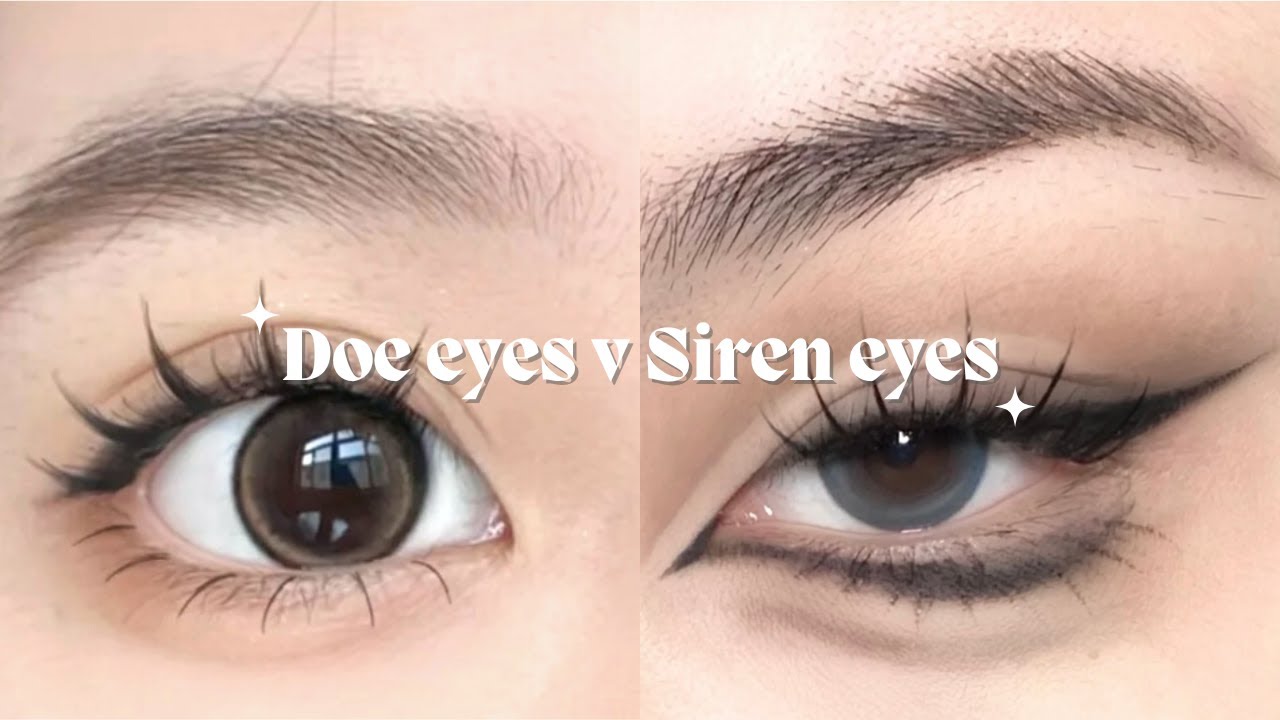 Doe Eyes Vs Siren Eyes Make Up Tutorial How To Do Doe Eyes And Siren Eyes Youtube