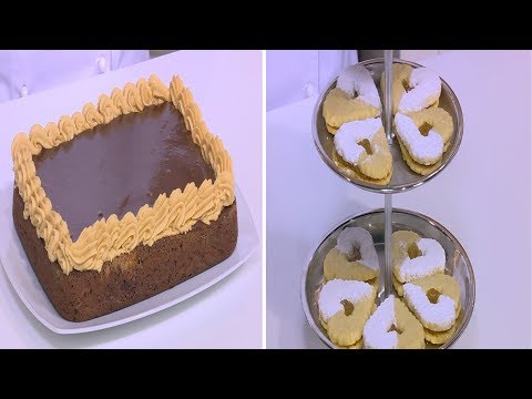 طريقة عمل كيك فادج الشوكولاتة مع فروستينج زبدة الفول السوداني