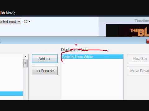 Windows Movie Maker Tutorial: Flash Effect