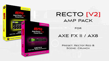 RECTO V2 AMP PACK - Recto1 Red B 2 - AXE FX II / AX8