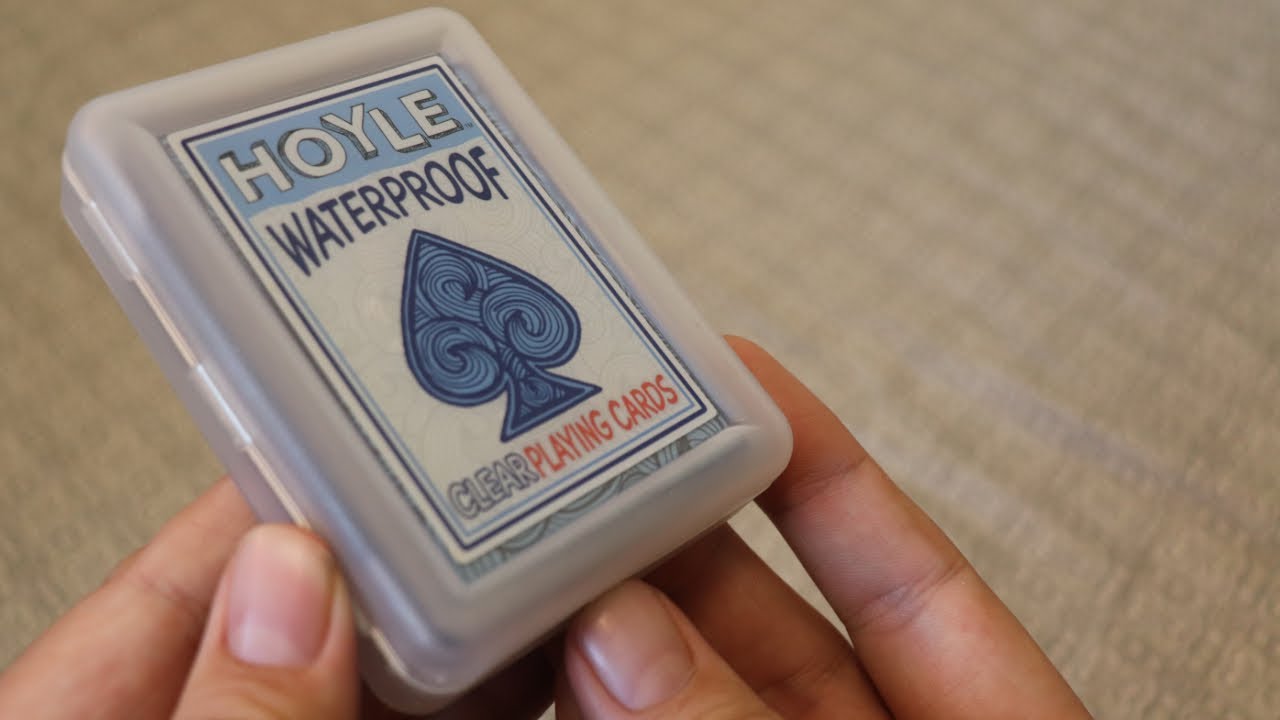 Hoyle Waterproof Clear Playing Cards YouTube