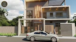 🏡 Stunning Modern House Elevation Design | 3D Architectural Visualization | Ayan Designs