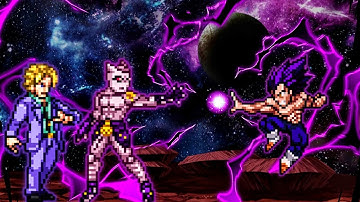 Kira Yoshikage V3 Buff (New) VS Vegeta Ultra Ego V2 in Jump Force Mugen