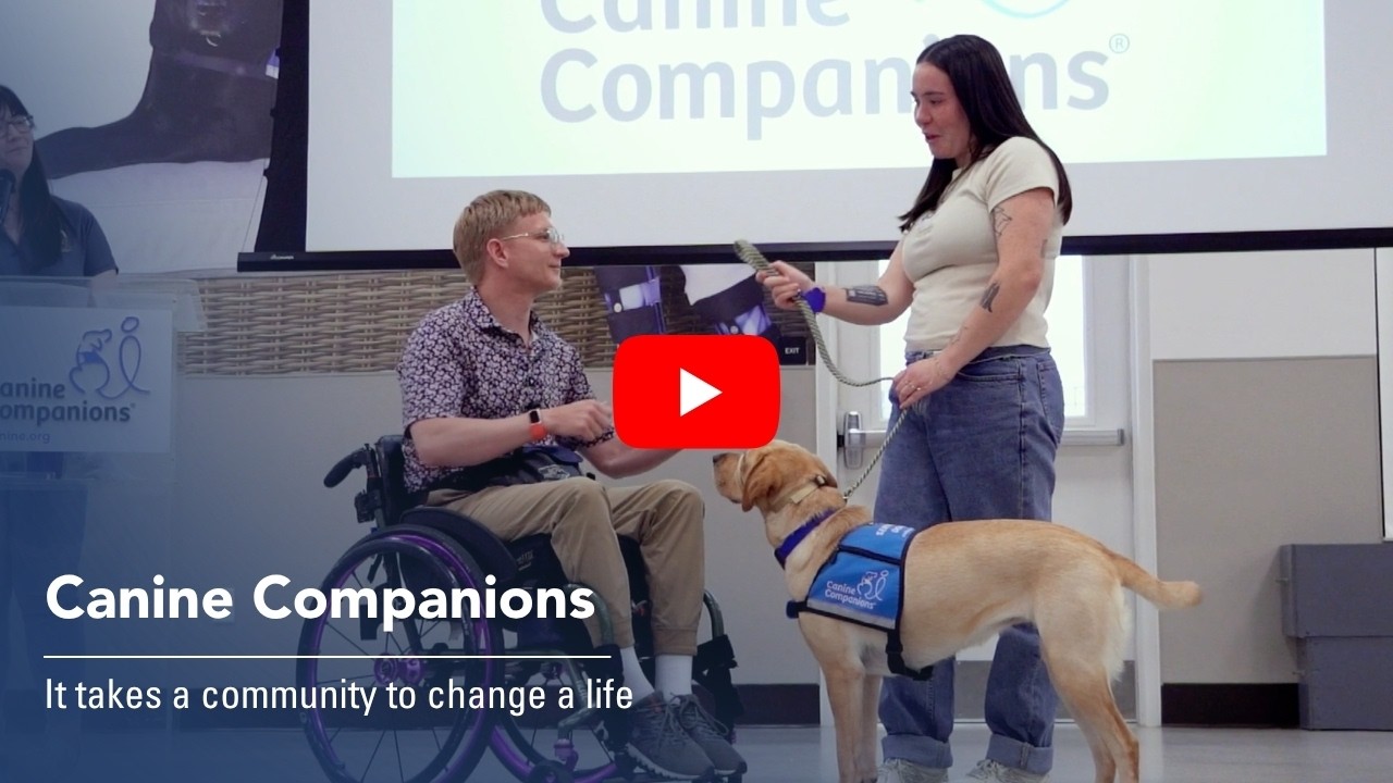 Right here in New Albany, Canine Companions' North Central Training Center creates life-changing partnerships for clients across a 14-state region. The emotional journey from playful puppy to highly trained service dog is made possible by an entire community of volunteer puppy raisers, professional trainers, donors, and supporters. For people with disabilities, these service dogs can open the door to greater independence and confidence. In recognition of National Service Dog Month this September, we invite you to discover the people and dedication behind these extraordinary partnerships.