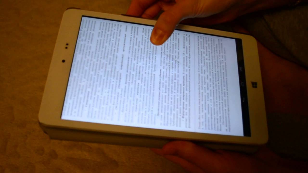 Эффект продавленного экрана Chuwi Hi8 - YouTube