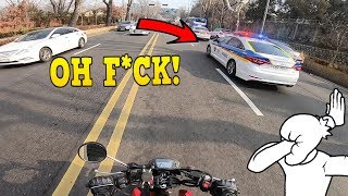 POLICE CHASE ON GROM!! CLOSE CALLS *ALMOST CRASHED*