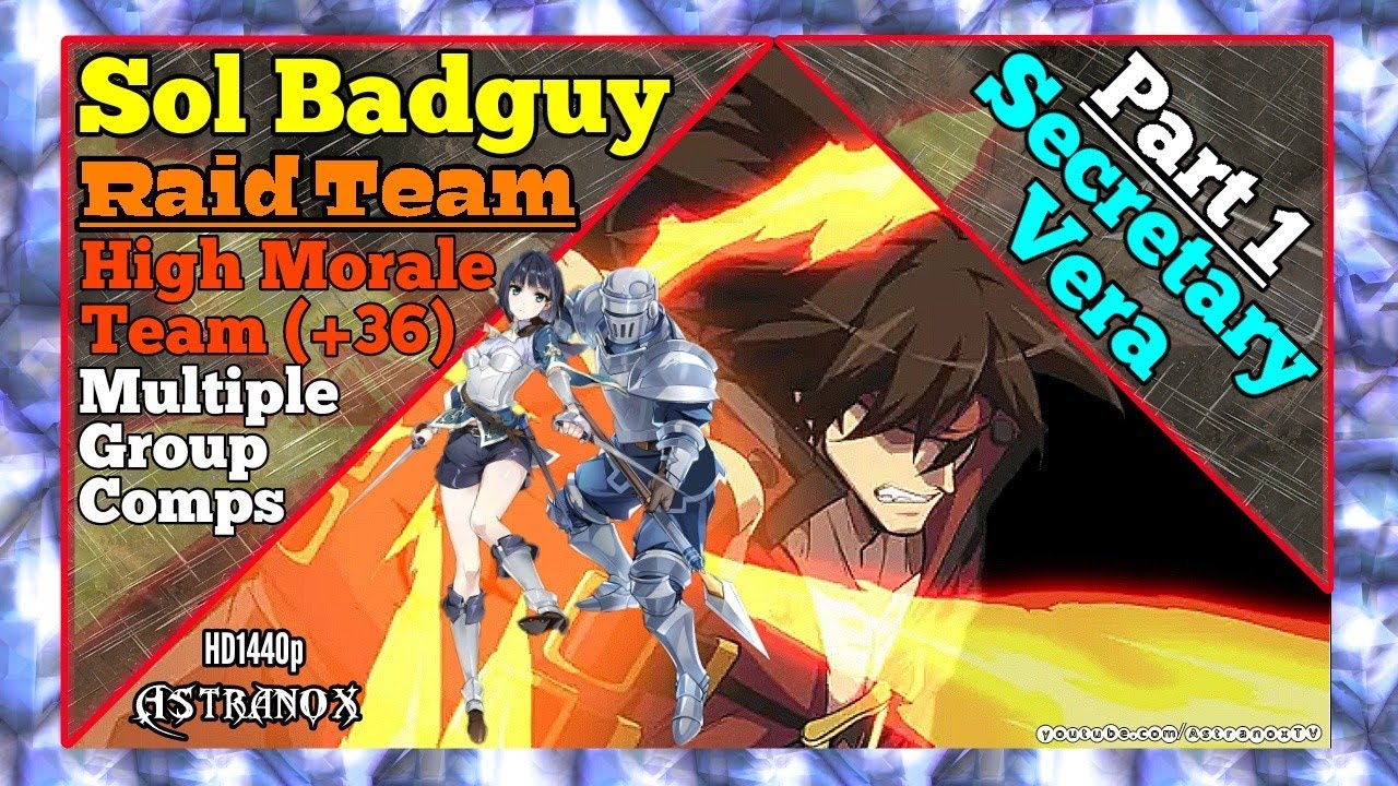 EPIC SEVEN Sol Badguy Raid Lab High Morale Teams [Secretary Vera] Epic 7 Azmakalis (Gameplay Review)