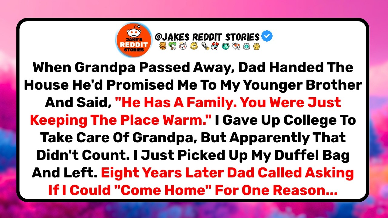 C’était un mardi ordinaire quand j’ai reçu l’appel de mon père, huit ans après qu’il m’a donné la maison de mon grand-père à mon demi-frère, en me disant que je n’avais fait que « garder la place...