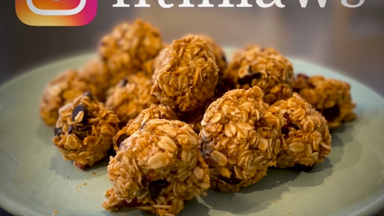 B Learns To Cook  "No Bake Energy Balls"