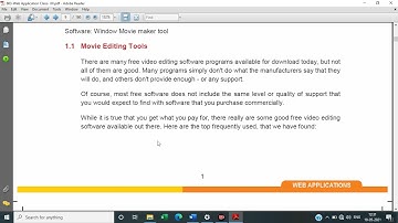 Movie Editing Tools Part1|Web Application 803|Class XII CBSE