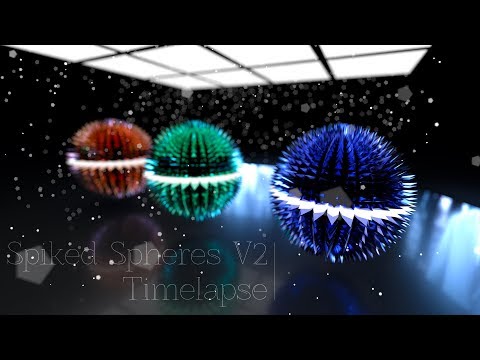 Spiked Spheres V2 | Blender 2.78 | Dario999 | 4k60fps