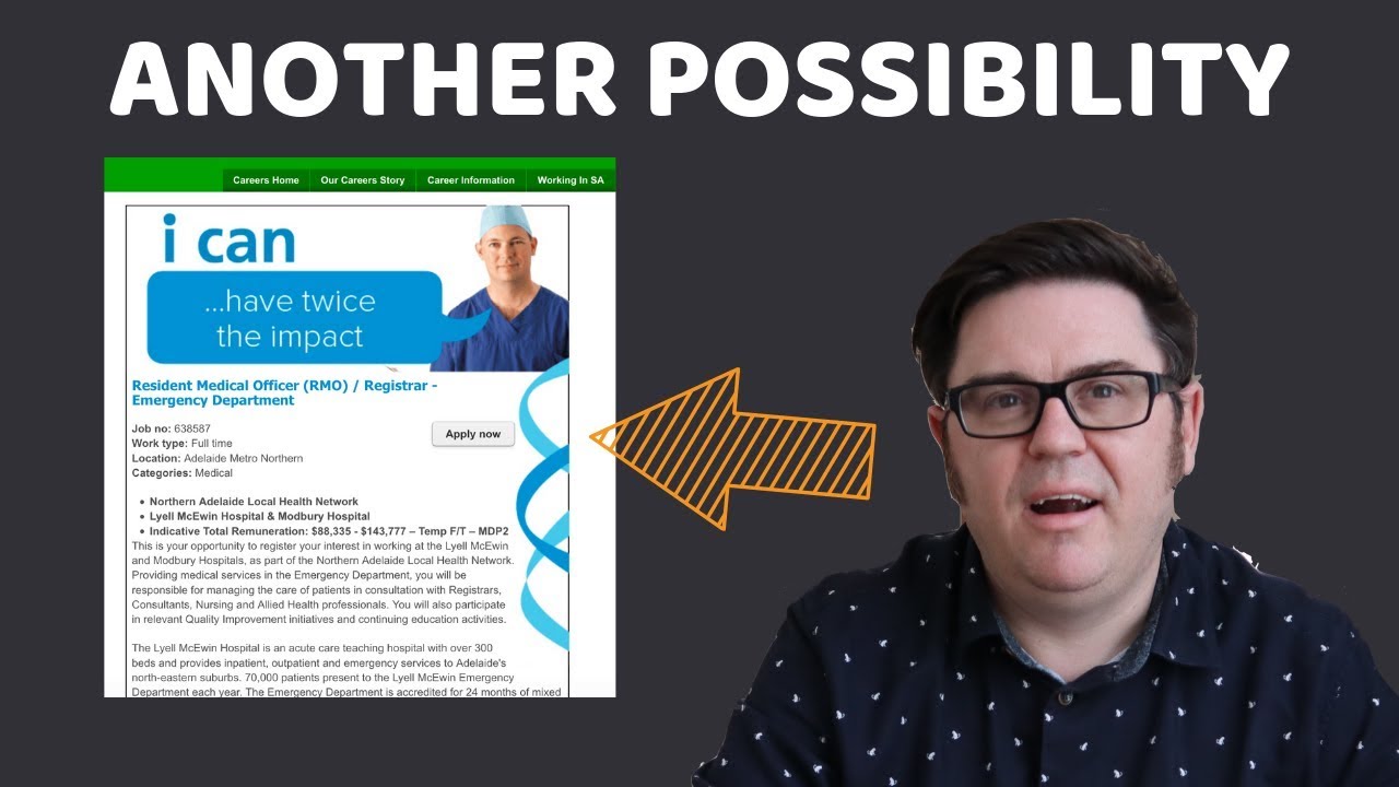 Another Job Possibility Ed Resident Medical Officer Youtube