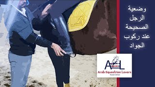 وضعية الرجل الصحيحة عند ركوب الجواد - الجلسة المثالية على الخيل