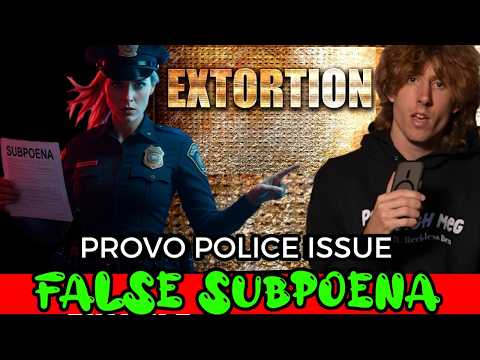 @RecklessBen REVEALS NEW INFO Provo Police LIED To Google In Subpoena From Part 3!