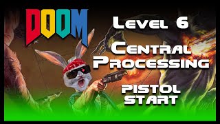 DooM PSX - Pistol Start - Ultra Violence - 100% Secrets and Monsters - Level 6 - Central Processing