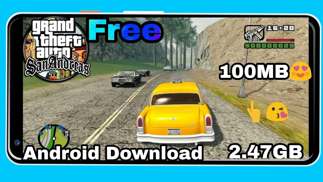 (100MB) GTA San Andreas On Android phone download Android