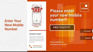 How to update your mobile number at any GTBank ATM How to update your mobile number at any GTBank ATM