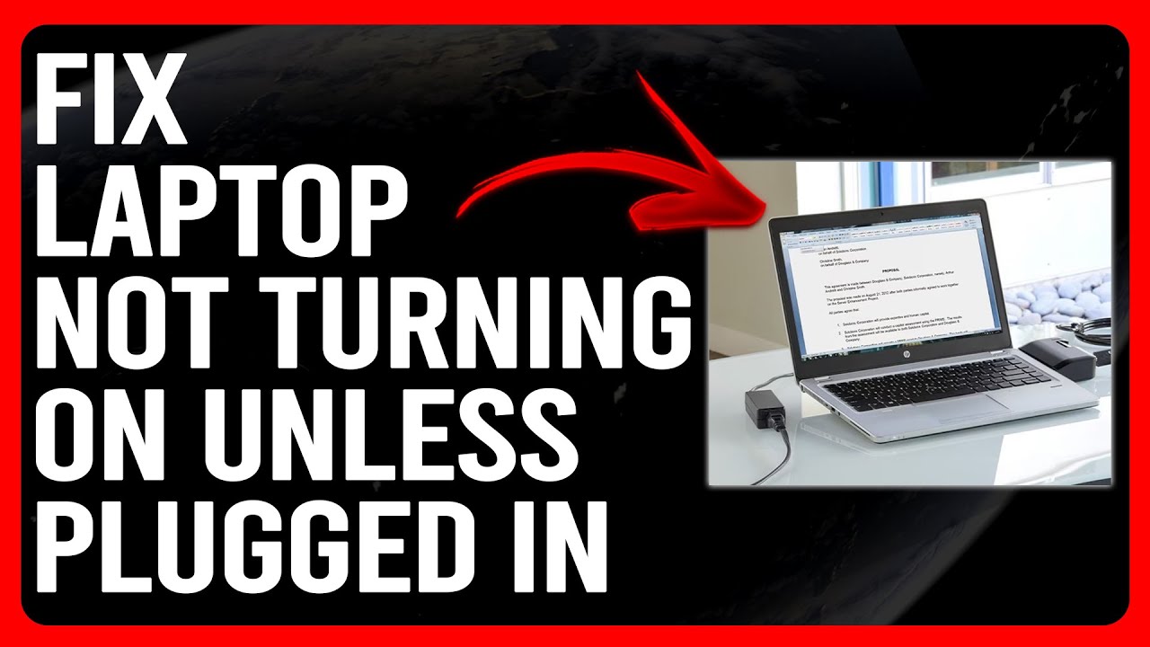 Not Plugged In How To Fix Laptop Not Turning On Unless Plugged In (Step-By-Step Guide ...