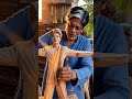 😲 Wooden Shah Rukh Khan Statue – Amazing Art!          #shortvideo