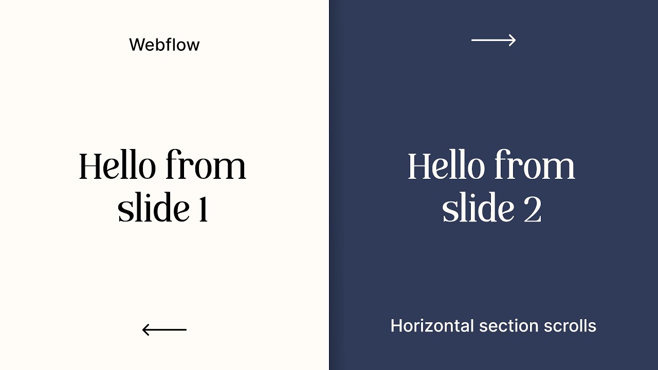 Smooth Horizontal Fixed Section Scrolls in Webflow - YouTube