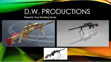 Siemens NX 10 - True Shading Mode - Sniper Rifle