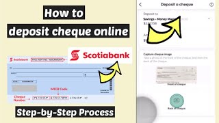 How to Deposit Cheque in Scotiabank account | Scotiabank cheque add funds into account screenshot 4